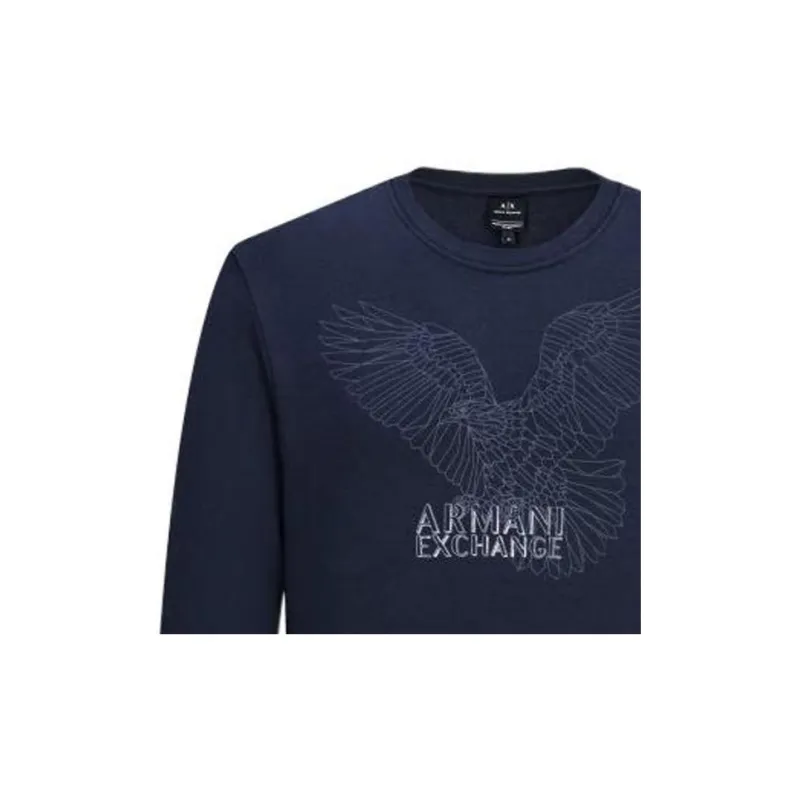 ARMANI EXCHANGE Sweatshirts Men Navy Blue-5