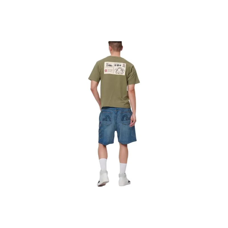 EVISU Denim Shorts Men Denim Blue-3
