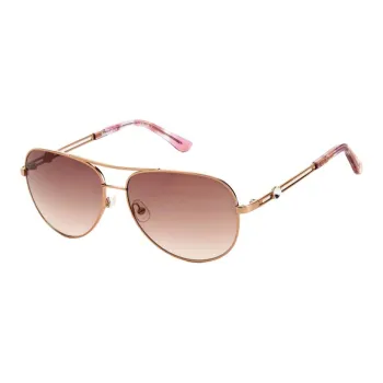 JUZI Plastic Aviator Sunglasses Women's Gold