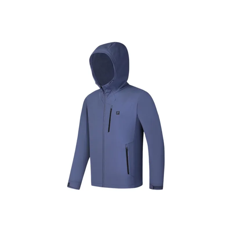 FILA Fitness Jacket Men's Light Gray Blue-1