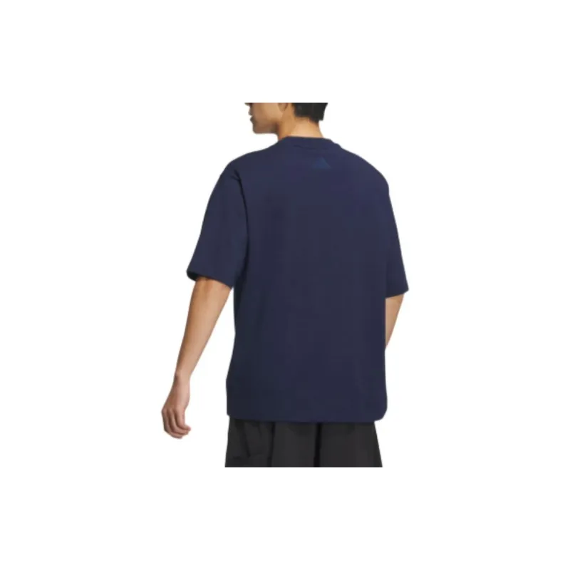 Adidas MS ROUND NECK T Shirt Men's College Navy-2