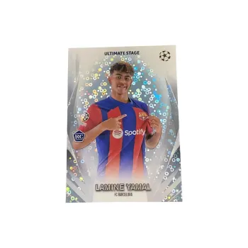 Topps Yamal Barcelona Spain Kid Brother Ultimate Stage Rookie Bubble Fold Star Card Pass Sports Cards 1 Pc