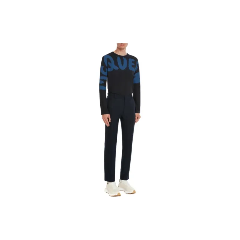 Alexander McQueen SS23 T Shirt Men's Navy Blue-3
