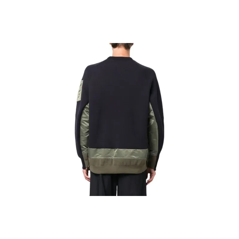 Sacai Sweatshirts Men Blue-3