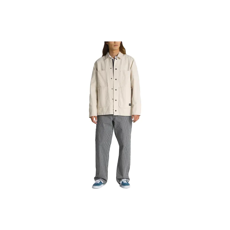 Vans Hickory Stripe Drill Chore Jacket Men's Ecru-2