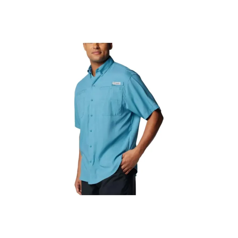 Columbia PFG Tamiami II Short Sleeve Shirt Shirt Men's Canyon Blue-3