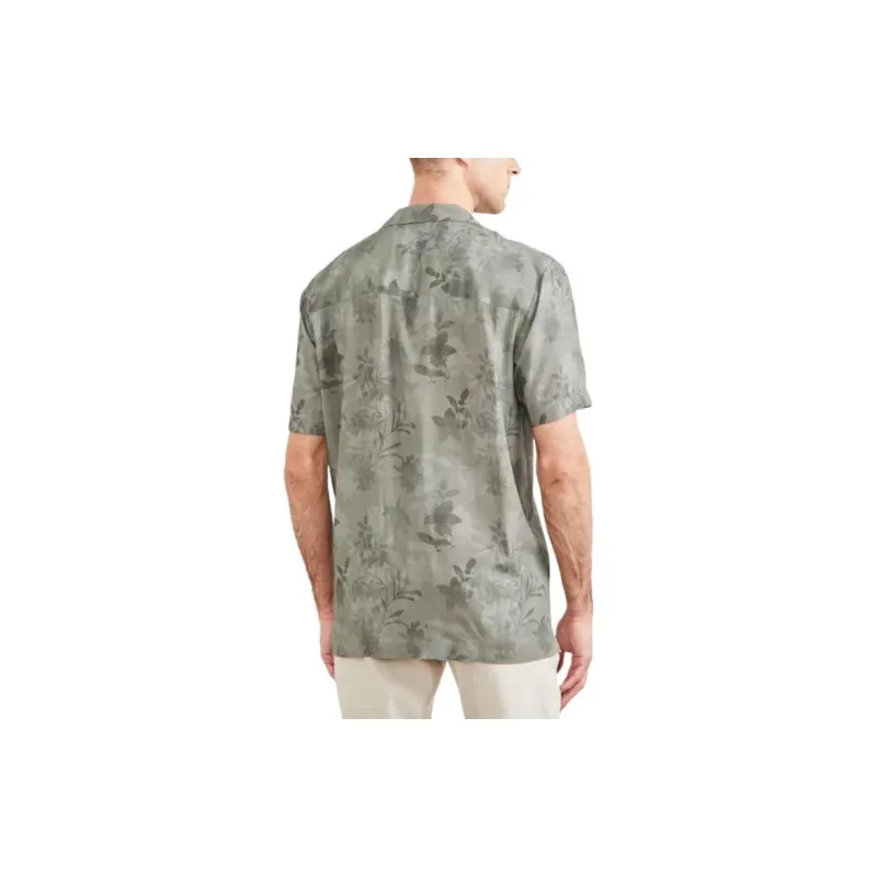 GUESS Eco Billy Bowling Shirt Shirt Men's Green-3