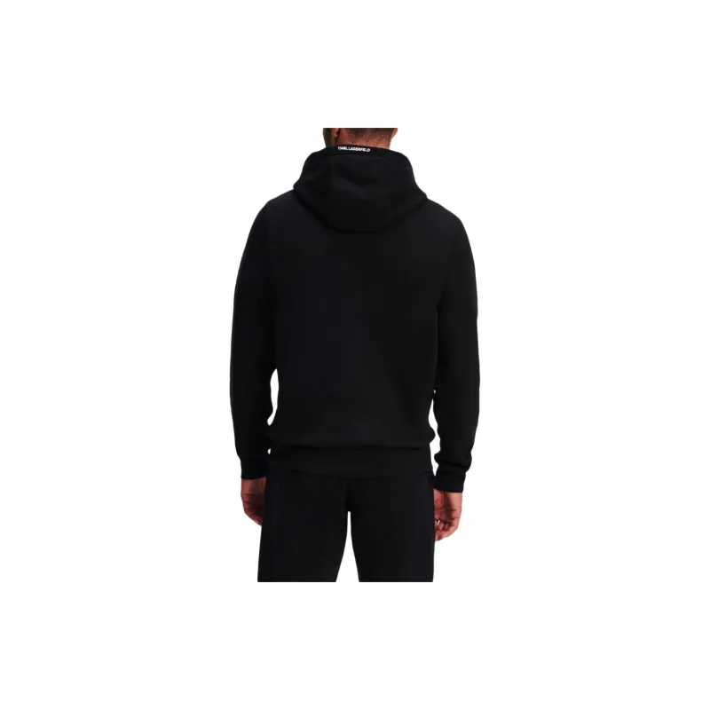 KARL LAGERFELD / Karl Lagerfeld Jeans Logo-patch Organic Cotton Hoodie-2