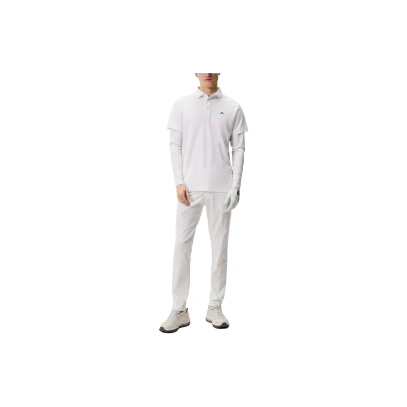 J.Lindeberg Liam Regular Fit Ls Polo Shirt Men's White-1