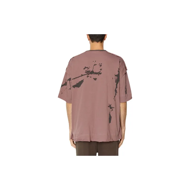 DIESEL T-Shirts Men Purple-3