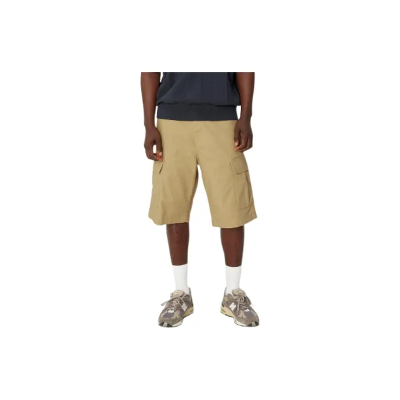 Carhartt WIP Logo Patch Knee Length Cargo Shorts-2