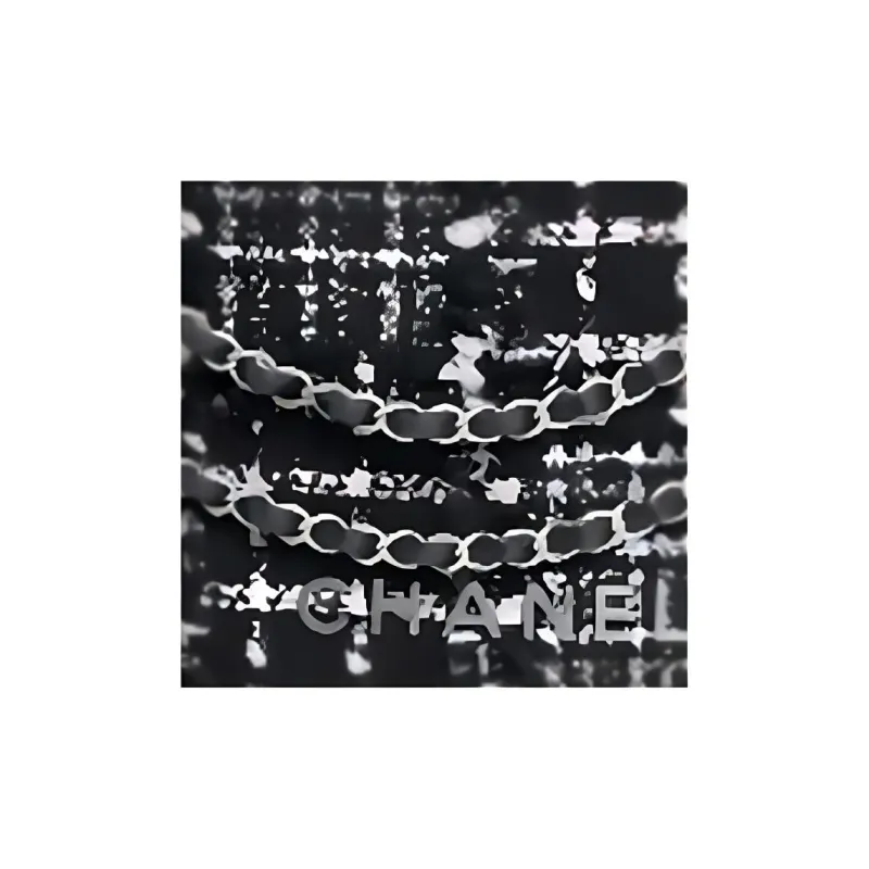 CHANEL 22Bag Soft Woolen Handbag, Shoulder Bag Medium Size Women's Black & Multicolor-1