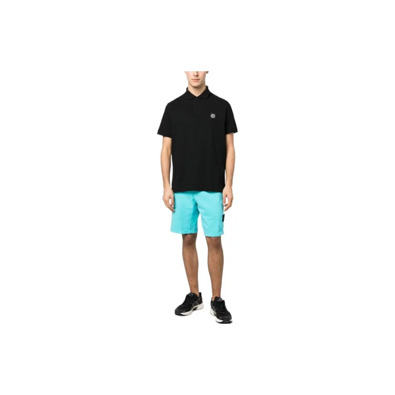 STONE ISLAND Compass badge Piqué Polo Shirt-2