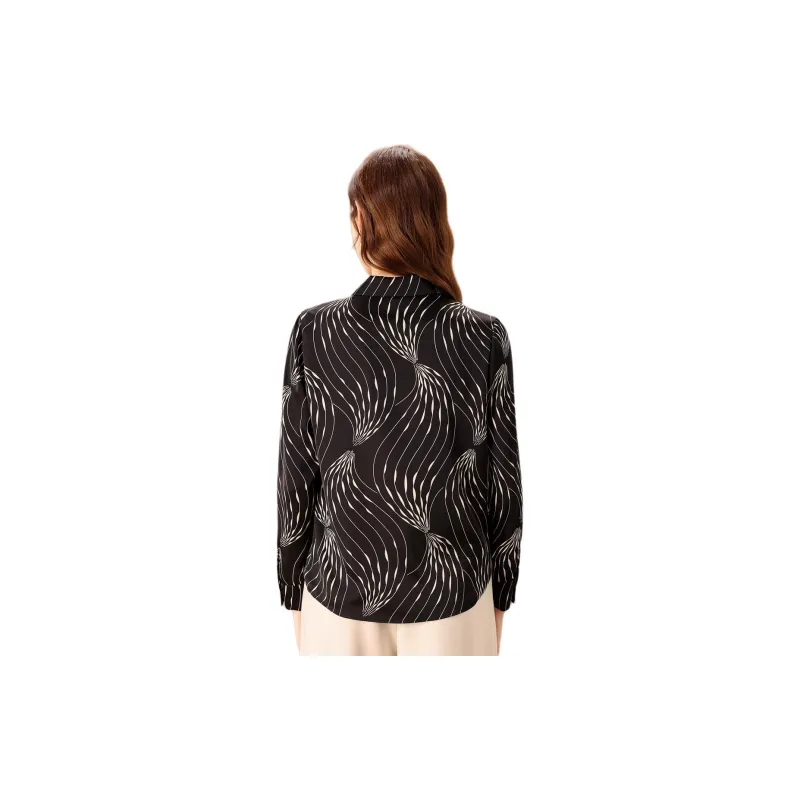 FENHONGMALI Shirt Women's Black-0