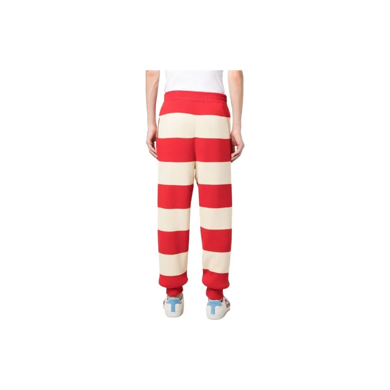 GUCCI Knitted Sweatpants Men Red-2