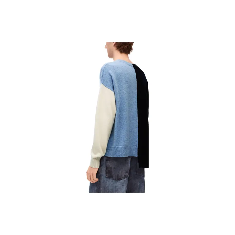 LOEWE Asymmetric Colour Block Knitted Jumper-2