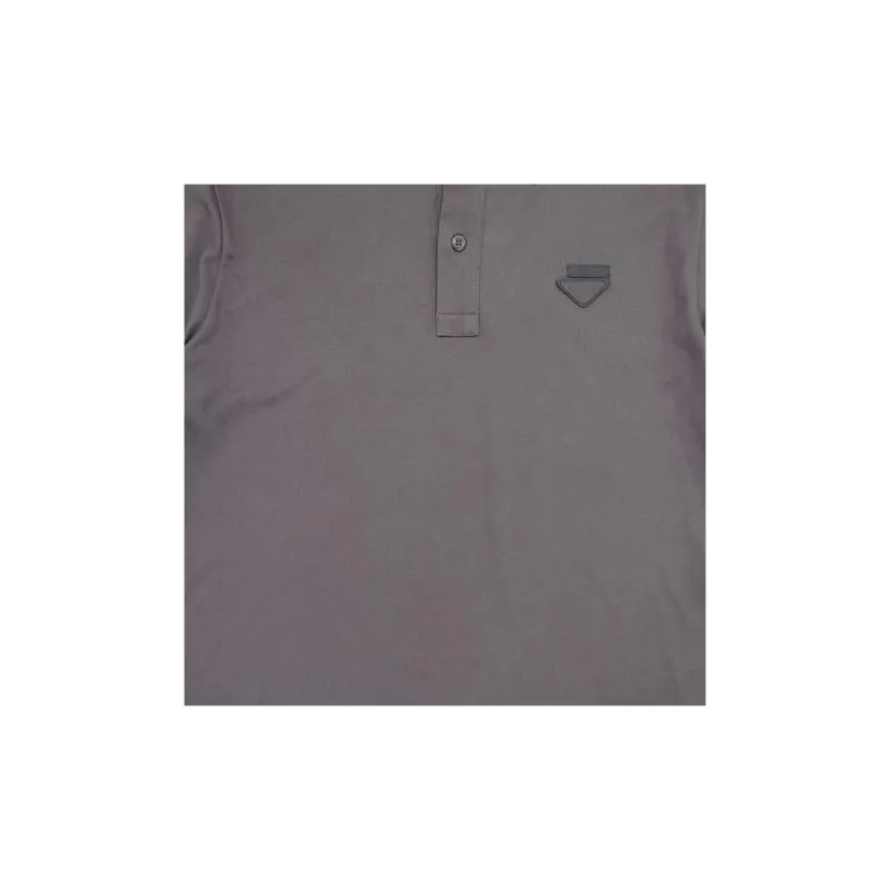 PRADA FW23 Polo Shirt Men's Gray-2