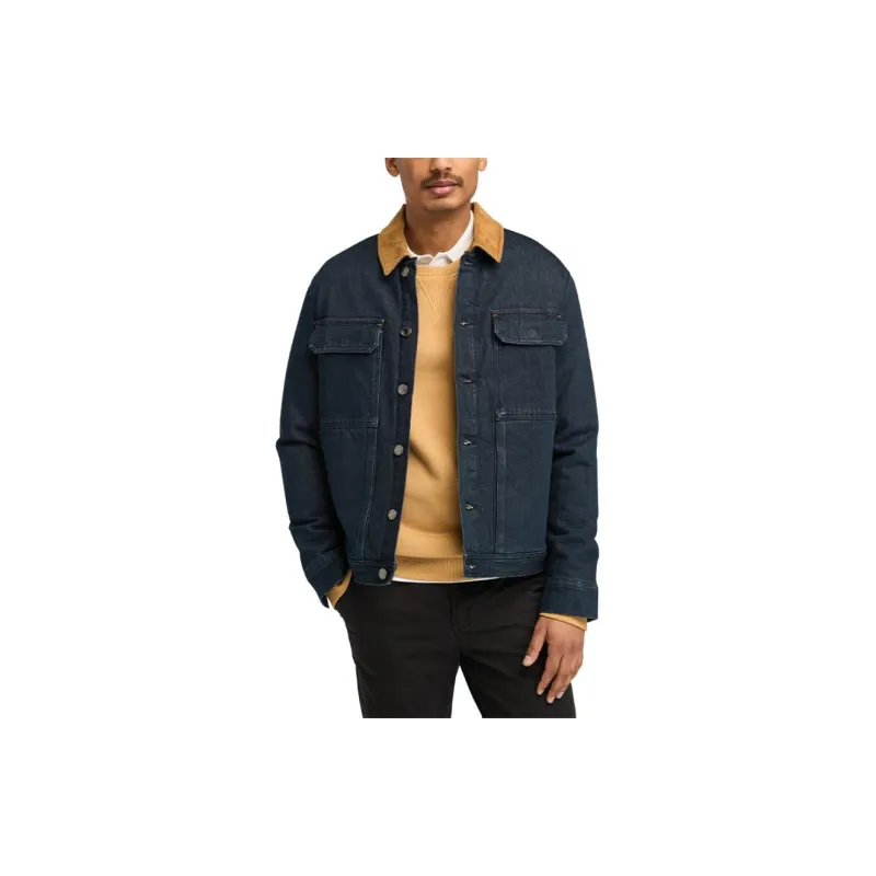 Timberland Jackets Coats Men's Aqua Blue Denim-2