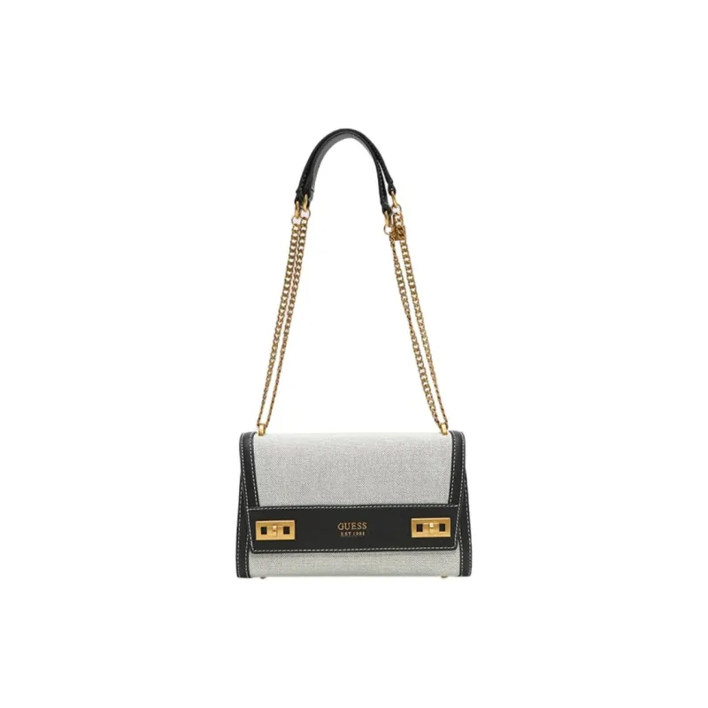 GUESS Fabric Portable Crossbody Bag Shoulder Bag Medium Size Women's Gray-0