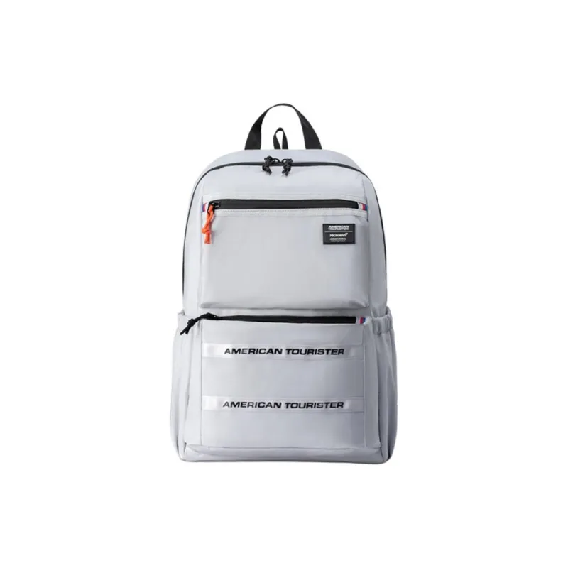 AMERICAN TOURISTER Fabric Backpack Unisex White/Marine Blue-0