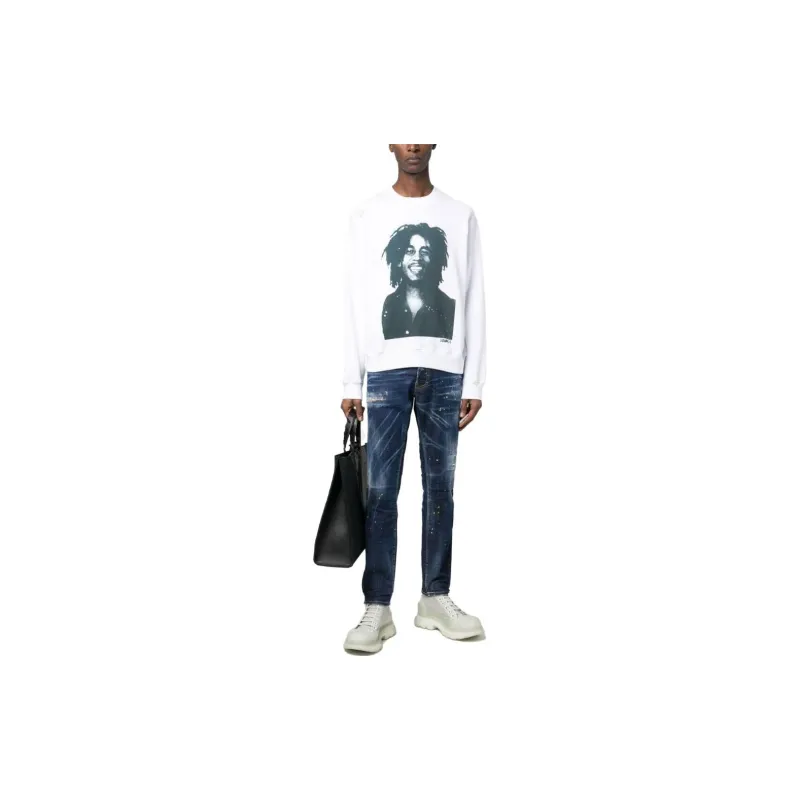 DSQUARED2 Bob Marley Print Sweatshirt-1