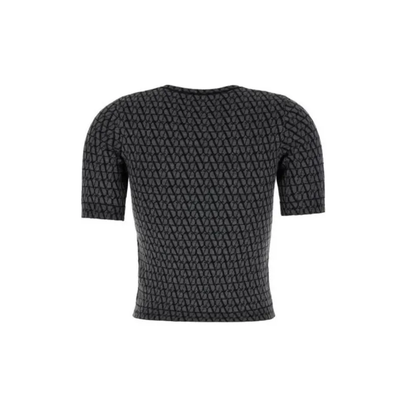 Valentino T Shirt Women's Black Gray Color-1