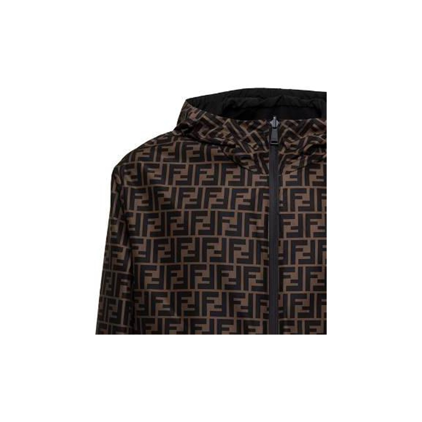 ジャケット FENDI Giacca FENDI Ff Logo Zip-Up Lightweight Jacket - POIZON