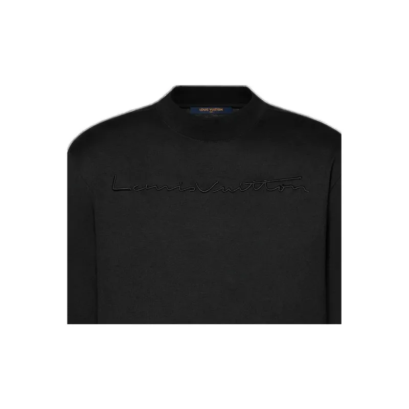 LOUIS VUITTON Lv 3D Embroidered Long Sleeved Tshirt-3