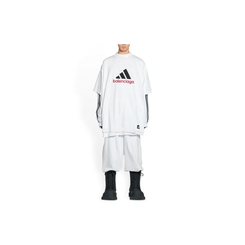 Balenciaga x adidas T Shirt Oversized White Unisex -3