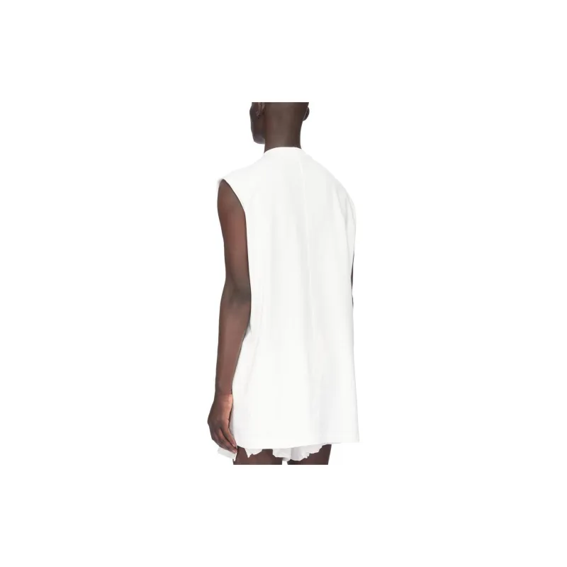RICK OWENS Splintered Tarp Cotton Tank Top-3