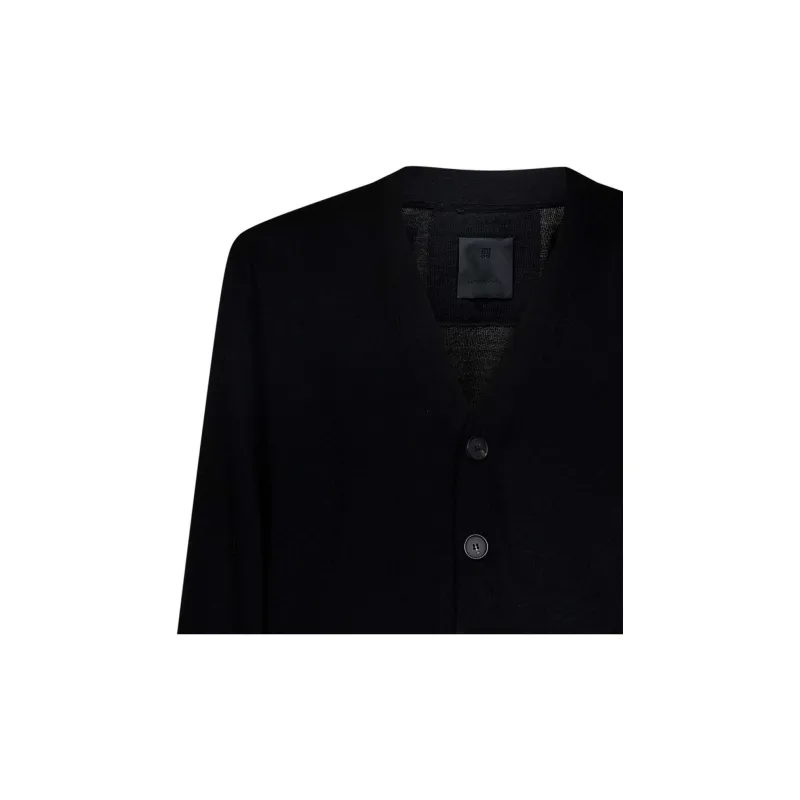 Givenchy Logo Intarsia Knit Cardigan-4