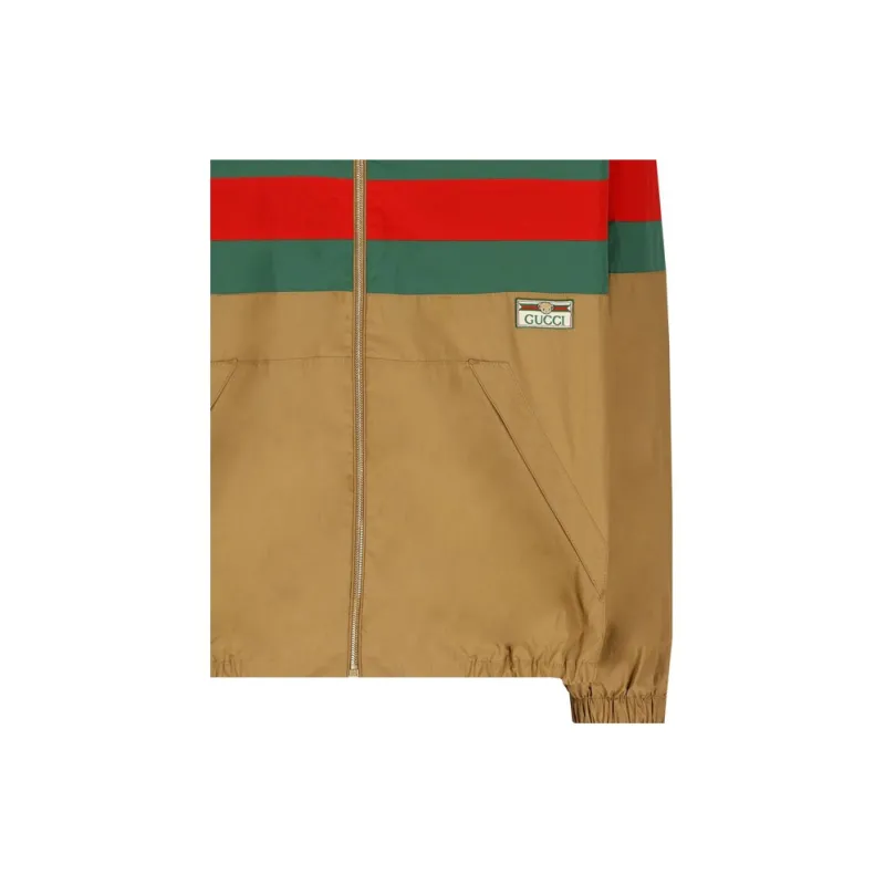GUCCI Web Striped Zipped Jacket-5