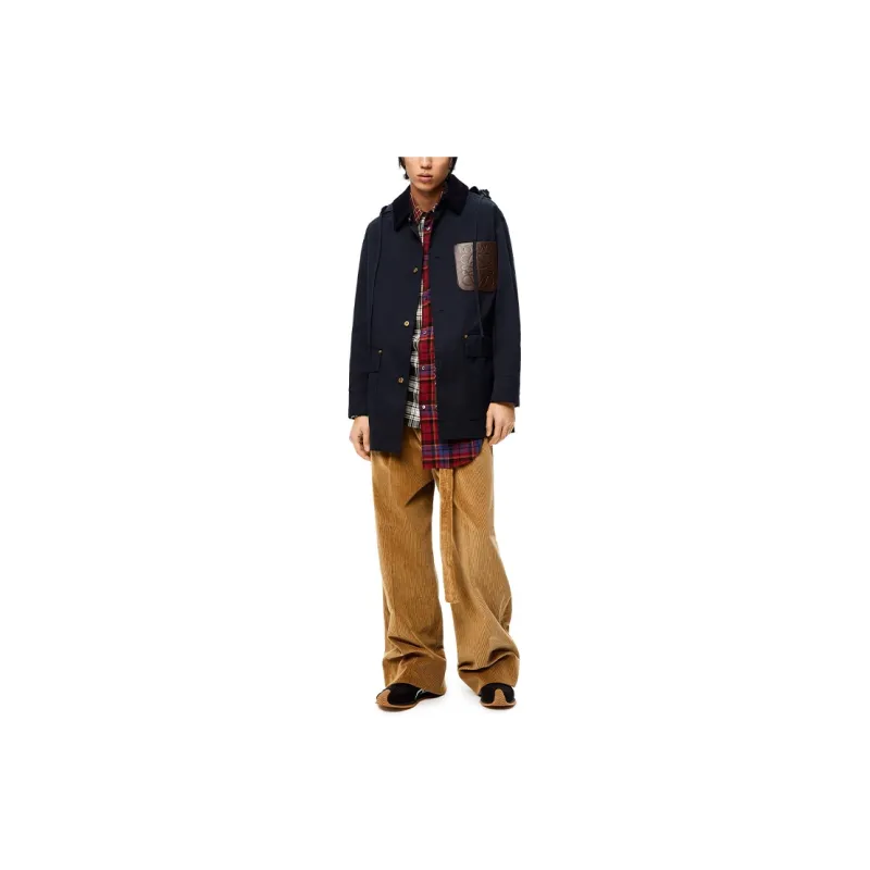 LOEWE FW21 Coats Men's Marine Blue-3