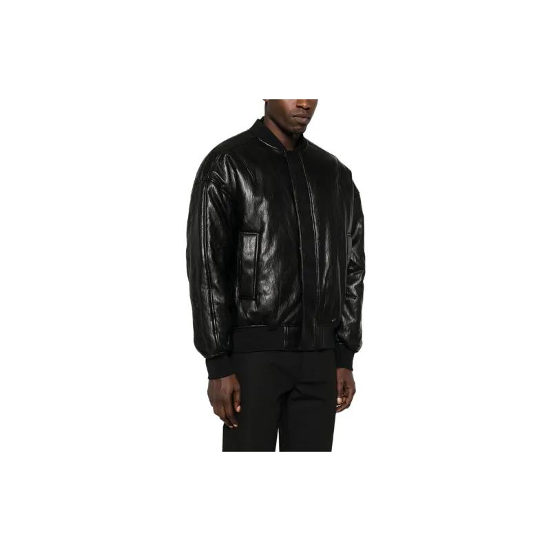 Patrizia Pepe Coated Oversized Bomber Jacket-3