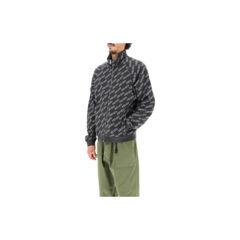 KENZO Logo Print Zip up Jacket-3