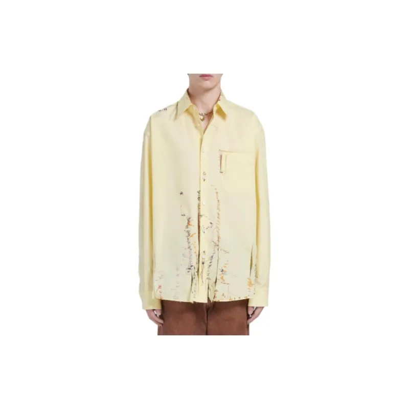 MARNI Shirts Men Yellow-2
