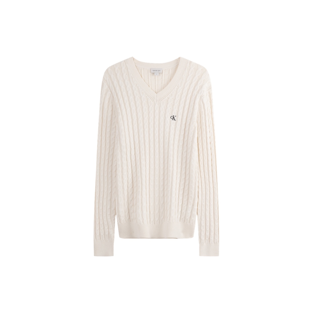 Calvin klein women's white sweater best sale