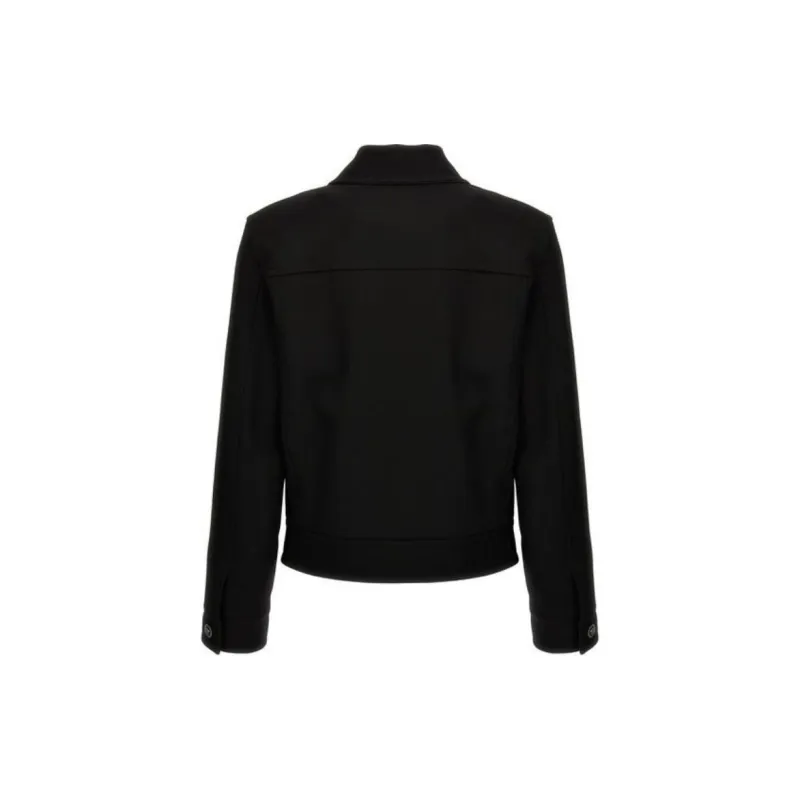 VERSACE Wool-blend Twill Blouson Jacket-1
