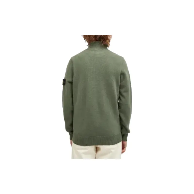 STONE ISLAND Compass Patch High Neck Knitted Jumper-3