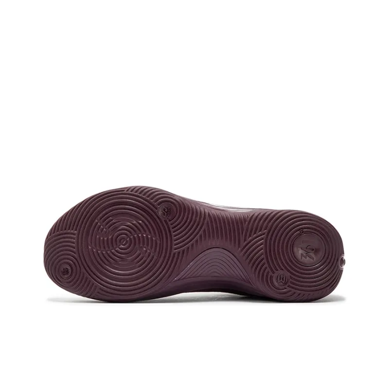 361° Zen VI PRM Wine Cushioning Anti-Slip And Wear-Resistant Low-Top Basketball Shoes Men's Deep Berry-4