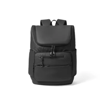 RED DRAGONFLY Fabric Backpack Unisex Black