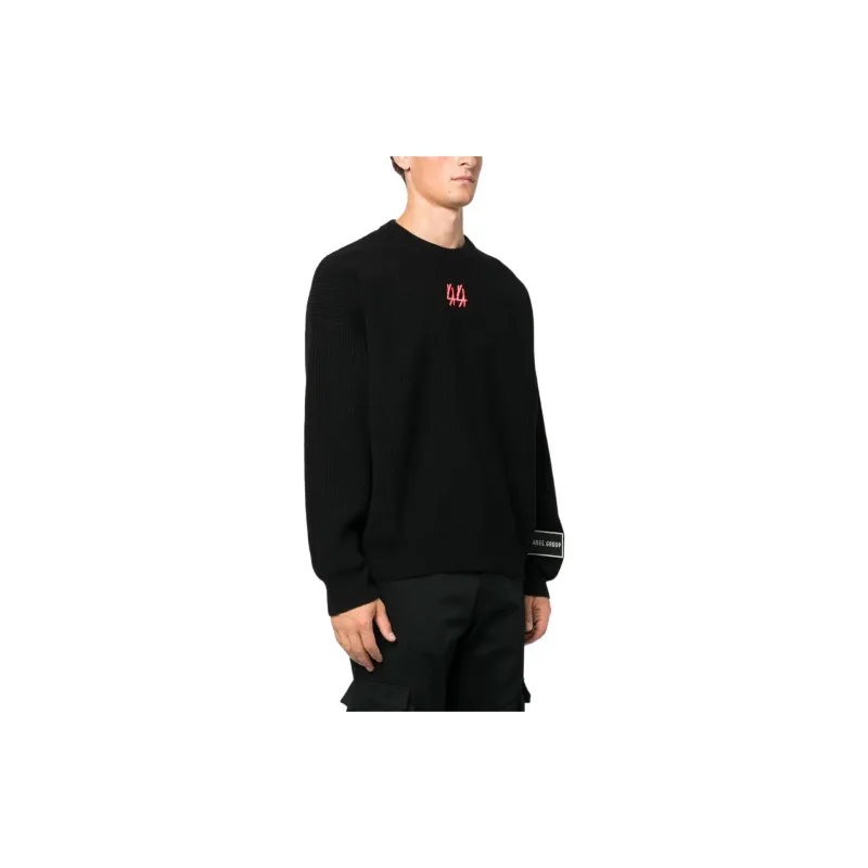 44 Label Group Kelvin Logo-patch Ribbed-knit Jumper-3