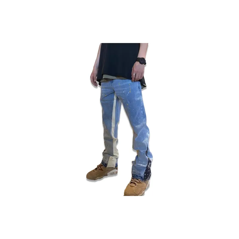 M26D SS21 Flared Pants Jeans Unisex Blue-3