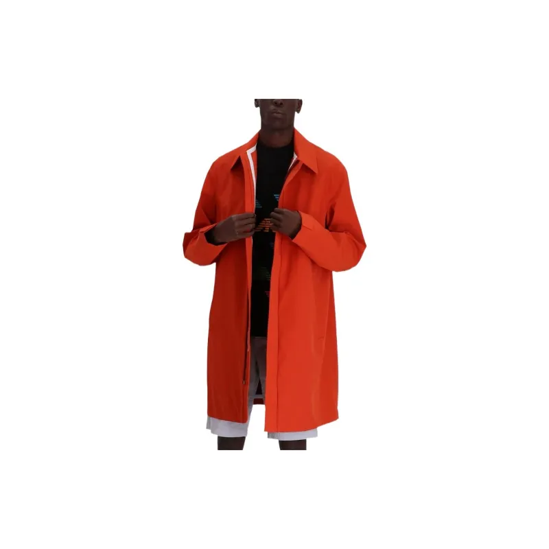 EMPORIO ARMANI SS22 Trench Coat Men's Red-2
