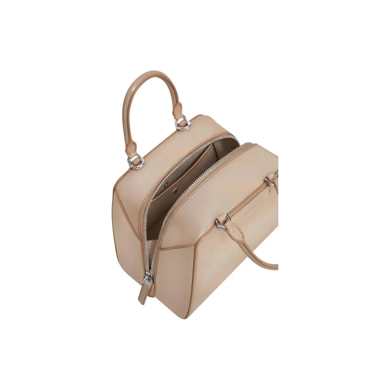 GIVENCHY Antigona Lambskin With Calfskin Shoulder Bag, Crossbody Bag, Handbag Mini Women's Light Brown-3