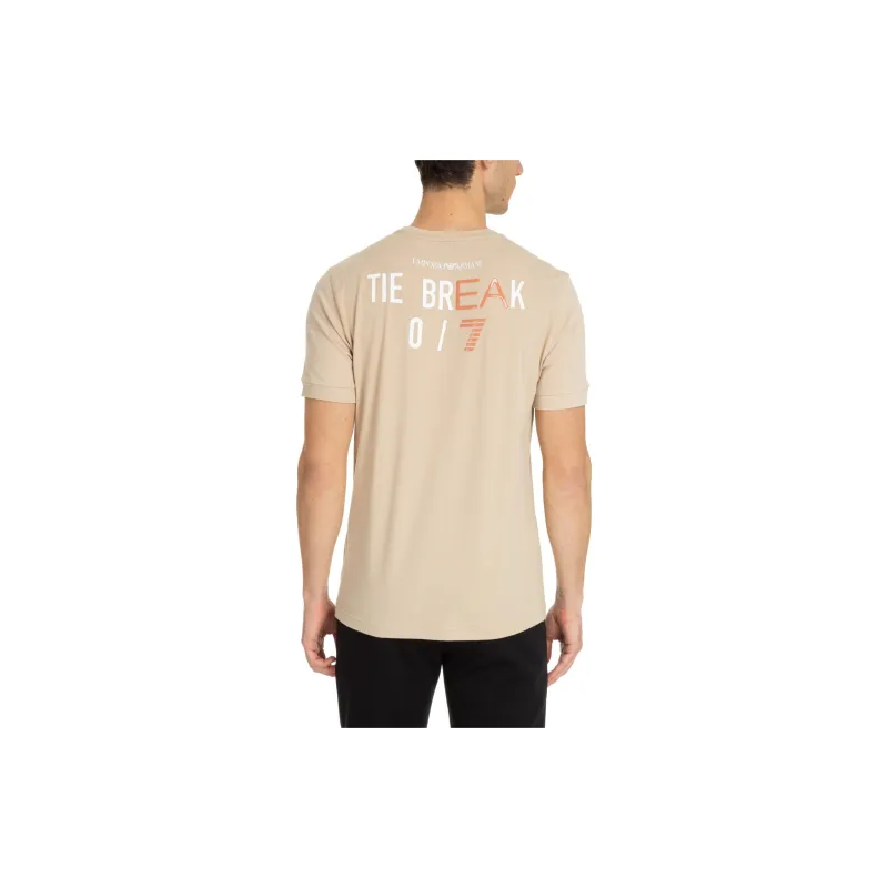EMPORIO ARMANI EA7 SS23 T Shirt Men's Ecru-2