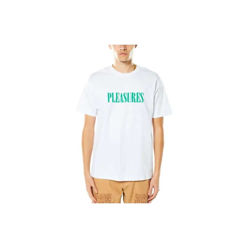 PLEASURES Tickle Logo T Shirt-1