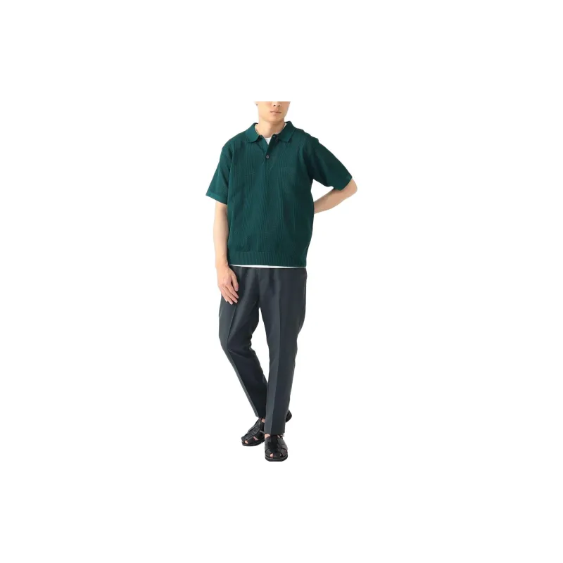 Beams Polo Shirts Men Dark Green-1