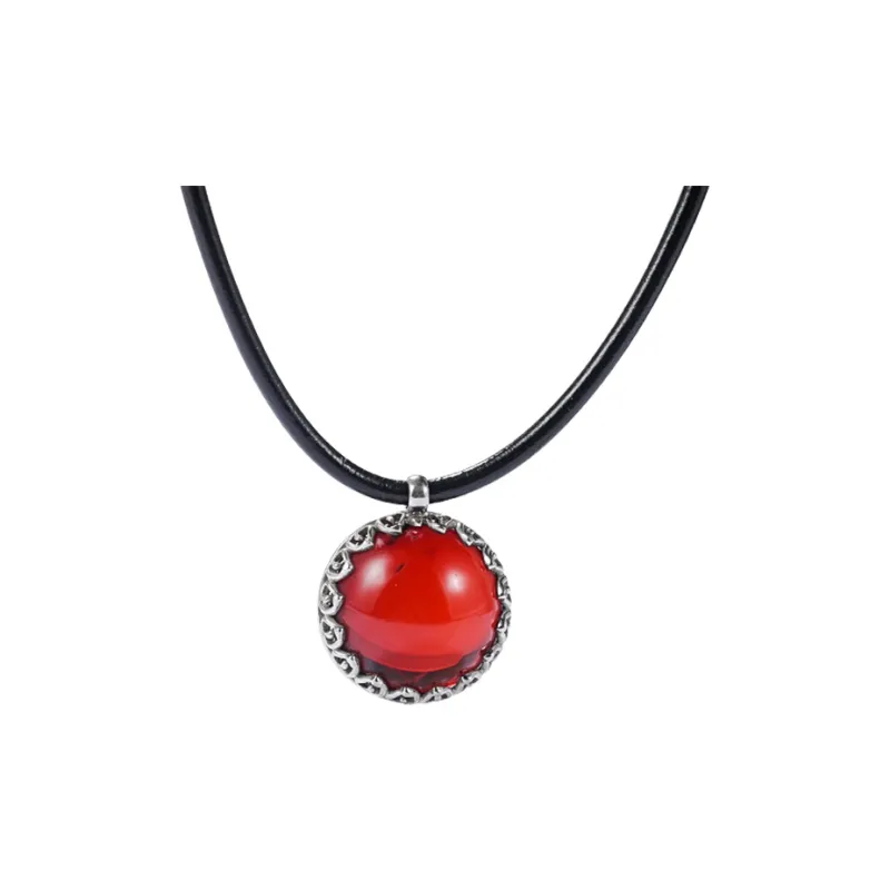 S&A S925 Silver Amber Necklaces Women's-0