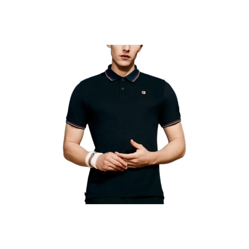 FILA Polo Shirts Men Midnight Blue-2